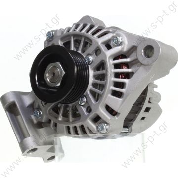 A5TA7792  MITSUBISHI   ΔΥΝΑΜΟ   12V 90A FORD FIESTA V, FUSION, MAZDA 2  12V 90 Amp  FORD FOCUS HXDA 90A  ΔΥΝΑΜΟ DENSO MARELLI    PV6 X 49    A5TA7792 Lucas LRA1169 LRA1172 Hella CA1780 CA1737  Q9K3B/3N1110300AC.HXDA.HWDA.HWDB    - 