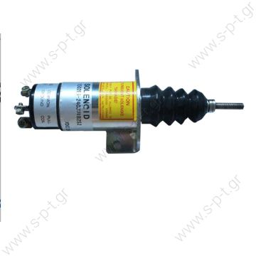 13269 CARGO   ΗΛΕΚΤΡΙΚΟ  ΣΒΗΣΤΗΡΙ  24V  Solenoid DC SHUTDOWN 24V DIESEL SHUT DOWN SOLENOID 1502ES-24C3U1B2S2 SA-5172-2 Ref OEM NO: 1502ES-24C3U1B2S2, 1500-1011, SA-5172-24, 090110 - 