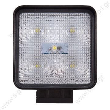 TL/81 Product Information:  Round and Square LED Work Lamps and Reverse Lamp,500 - 2850 Lumens. 12/24 V, Square LED Economy Work Light, includes 5 High Powe /  - 