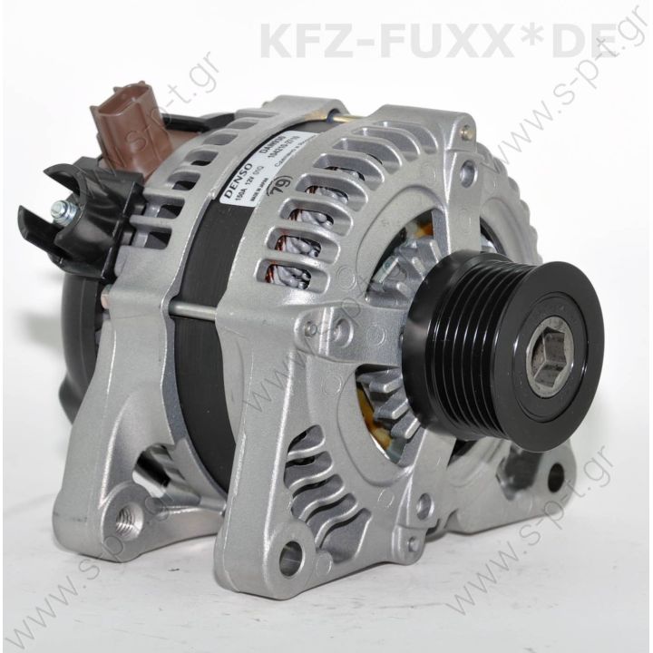 DAN930  DENSO ΔΥΝΑΜΟ    12V 150 Amp FORD  C-MAX D   FIESTA V D  FOCUS I D   FO FIESTA VI 1.4 1.6TDCI  55PV6   150A 1042105700 104210-2710   DENSO ΔΥΝΑΜΟ FORD  CMax 1.6 / 2.0 TDCi 2x2P 12V 150A 54PVF6   Ford 1042105700 3M5T10300Pb Dan930 0986049171