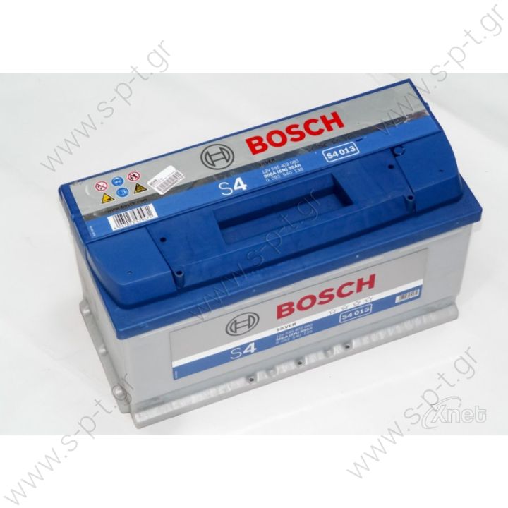 0092S40130   BOSCH ΜΠΑΤΑΡΙΑ S4 BLUE LINE (95Ah/800A) ΔΕΞ. 353x175x190     0 092 S40 130 ΜΠΑΤΑΡΙΑ S4 95Αh/800A ΔΕΞ. Κωδικός Προϊόντος : 0092S40130 ΜΠΑΤΑΡΙΑ S4 95Αh/800A ΔΕΞΙΟ   Μπαταρία Αυτοκινήτου Bosch S5004 Κλειστού Τύπου 61Ah-600A