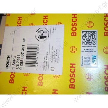 Bosch 0258007351 Γνήσιος Κωδικός:  06Α906262ΑΝ AUDI: 021906262B, AUDI: 06A906262AN     Bosch 0258007351 Lambda Sensor 5 terminal 0258007351 Bosch LS7351 LSU-4.21    WideBand Lambda Sensor for VW Polo GTi, Sharan 2.8, Touareg 4.2 - 