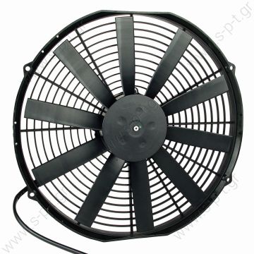 FAN,COND,SPAL 24V-280MM (11), PUSHER , PREMIUM MOTOR - 