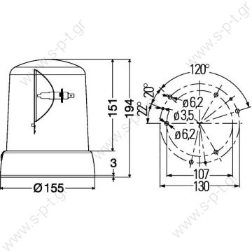 2RL008061-111 – HELLA, Φάρος KL 7000 F 24V H1 ίσια βάση  2RL 008 061-111 (24V) 2RL 008061-111 24v Hella Beacon Hella beacon KL7000 flat mounting 24v  OE:	164 4058, 187-206-0072, 20 223 918, 4-41004190120, 5002 54098, 82.25207.6037, 85 104 437 - 