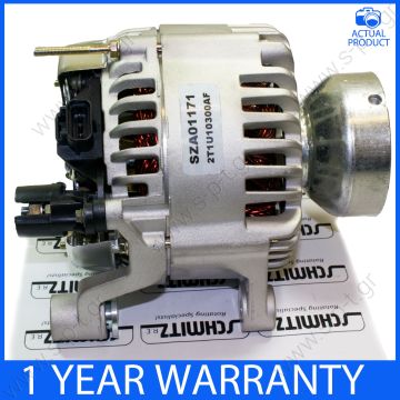 2T1U-10300-AB  ΔΥΝΑΜΟ  FORD TRANSIT CONNECT   12V 124 Amp  Pulley Coupling Drive Product Type:	Alternator Product Application:	Ford / Jaguar / Mazda Frame Number:	FR20 Replacing 2T1U-10300-AB Lucas LRA1171 Hella CA1857 * Ford Transit Connect - 