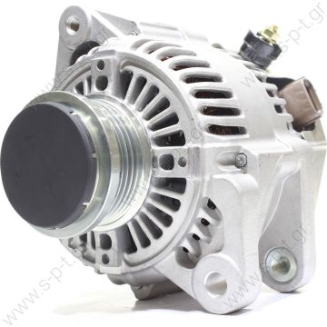 DAN1096   DENSO  ΔΥΝΑΜΟ   TOYOTA  12V 80A TOYOTA AURIS, COROLLA 6PV   Auris Avensis Verso 1.6 1.8cc PVF @ OE:	27060-0T190    DENSO DAN1096 Generator TOYOTA  Brand New Oe Denso Alternator, Toyota Auris, Dan1096, Corolla, Denso, Toyota - 