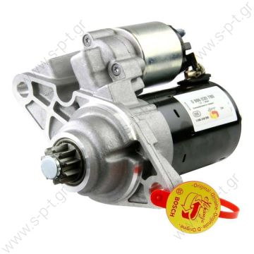 0001142001  BOSCH  ΜΙΖΑ 12V 2.2Kw 13Δ AUDI A1, SEAT IBIZA V, TOLEDO IV, SKODA FABIA  VW POLO 1.2 TSI 06/2009> z13 CCW @  0001142001 VW New Beetle, Skoda Fabia, Seat Ibiza & Audi A2 - 	0986 020 780  Bosch  12V 1.0KW  VW POLO (6R) 1.2 + 1.2 TSI  - 