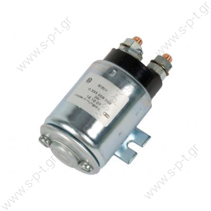 0 333 009 002 ΡΕΛΕ  ΙΣΧΥΟΣ 24V 150A/1000A 1sec BOSCH 0333009002  ΜΠΟΥΤΟΝ ΜΙΖΑΣ 24V - 150Α 3ου ΑΞΟΝΑ, ΜΕ ΔΥΟ ΒΙΔΕΣ   BOSCH OEM  CARGO: 131371, 131372, 230964, 333156. BOSCH: 0333006006 , 0333009013. DELCO: 19024759, 19024760. EFEL: 12680, 12690. ZM: ZM404.