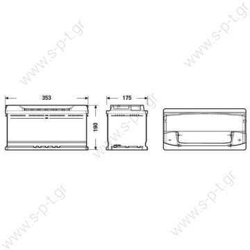 0092S40130   BOSCH ΜΠΑΤΑΡΙΑ S4 BLUE LINE (95Ah/800A) ΔΕΞ. 353x175x190     0 092 S40 130 ΜΠΑΤΑΡΙΑ S4 95Αh/800A ΔΕΞ. Κωδικός Προϊόντος : 0092S40130 ΜΠΑΤΑΡΙΑ S4 95Αh/800A ΔΕΞΙΟ   Μπαταρία Αυτοκινήτου Bosch S5004 Κλειστού Τύπου 61Ah-600A - 