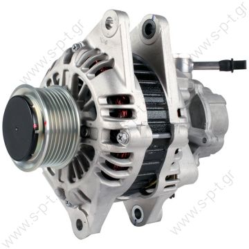 KIA 450201  Sorento 2500 CC Diesel 03/02>. 12 Volt-110 Amp. ΚΑΤΑΛΛΗΛΟ ΓΙΑ : Kia 37300-4A112 . 37300-4A110. ΤΡΟΧΑΛΙΑ POLY-V ME 7 ΕΓΚΟΠΕΣ ΜΕ ΑΝΤΛΙΑ.  NEU 110A KIA Sorento Hyundai H1 Starex Porter 2.5 CRDi - 