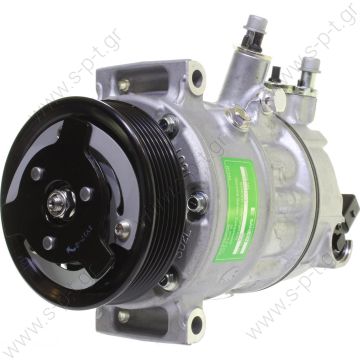 40405154    COMPRESSOR,NEW, SANDEN    Eos 2.0 tdi 1601 - 1615 - 1620 - 1711 - 1K0820803F - 1K0820803G - Sanden PXE16; 110 mm; PV6; 12V; IN; Audi A1, A3, TT; Seat Altea, Leon, Toledo, Skoda Superb, Fabia, Octavia, Roomster, Octavia, VW Caddy, Golf, Jetta,  - 