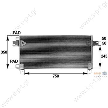 303137500380   ΚΟΝΤΕΝΣΕΡ   Man TGA  HELLA 8FC 351 300-121 Kondensator Klimaanlage  Condenser replaces Hella: 8FC 351 300-121  Art. No. 3.82202     OE:	81.61920.0027, 81.61920.0029, 81.61920.0032, 81619200018, 81619200023, 81619200030 - 