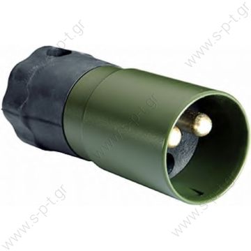 51305916  NATO	5935-12-306-9243     ΦΙΣ ΡΕΥΜΑΤΟΣ     Plug 2 poles / Nato olive Number of Poles:  2  Capacity at 24V:   300A  Colour:                Nato Olive  Contacts:             Crimp/soldering contacts for 35 mm² cable - 