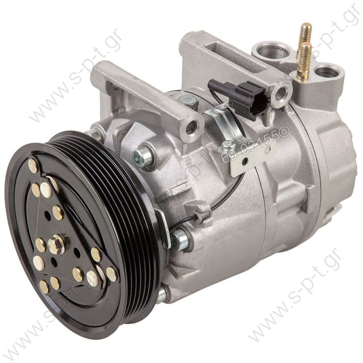 C09-9702G AIR CONDITIONING COMPRESSOR FOR NISSAN X-TRAIL   T31 2.5L QR25DE Petrol 2007-2014  COMPRESSOR, NISSAN X-TRAIL T31 ZEXEL DSC171C, 10/07- 4 CYL 2.5I 124MM 6PV, W/O ELEC. CONTROL VALVE