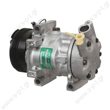 40405106 ΚΟΜΠΡΕΣΣΕΡ A/C     COMPRESSOR SANDEN    RENAULT Clio II Serie 1.2 1427 / 7711134670 / 8200037058 / 8200618853 SD6V12 TYPE : SD6V12 | 8200037058 - 8200618853 | 1427 - 1465 ... - 