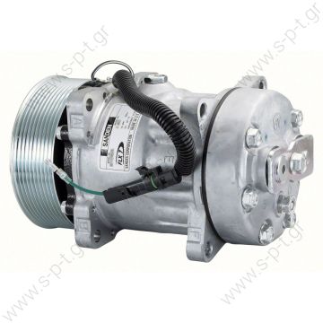 COMPRESSOR,SANDEN,-7H15 12V 125MM 10PV, R134A VERT O-RING STEEL ARMATURE, - 