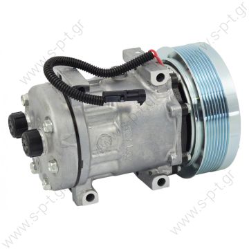 U4768   ΣΥΜΠΙΕΣΤΗΣ SANDEN    COMPRESSOR, SANDEN SD7H15 U4768 CASE, 12V 152MM 8PV R134A REAR TUBE O-RING, DIRECT MOUNT - 