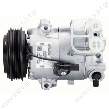 ΣΥΜΠΙΕΣΤΗΣ COMPRESSOR, DELPHI, OPEL ASTRA J H 1.4TD 11/11-01/15, WITH CLUTCH & ELEC CONTROL - 