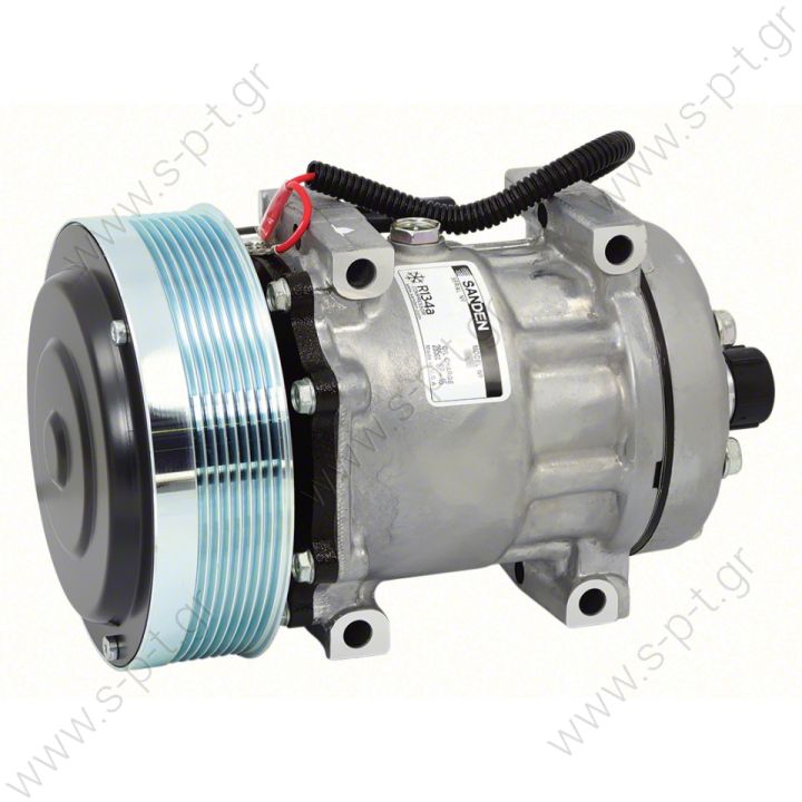 U4768   ΣΥΜΠΙΕΣΤΗΣ SANDEN    COMPRESSOR, SANDEN SD7H15 U4768 CASE, 12V 152MM 8PV R134A REAR TUBE O-RING, DIRECT MOUNT