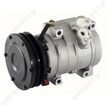 447190-5130 24577-81    DENSO ΚΟΜΠΡΕΣΕΡ A/C   COMPRESSOR,NEW, REPL. DENSO CATERPILLAR WITH 10S17C - 1A 24V H-DUTY DIRECT MOUNT WITH DUST COVER - 