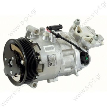 40440183 ΚΟΜΠΡΕΣΕΡ A/C    BMW CALSONIC E87 1 Series, Ε90 3 series    BMW E87 / E81 Serie 1 116i - 118i - 120i Κωδικός προϊόντος: 64526915380 , 64529145351 , 64529156821 , 64529182793  TSP0155959 Compressor A / C Calsonic C9E613C; 100 mm; PV6; 12V; H;    - 