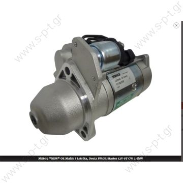 MS659 BOSCH ΜΙΖΑ 12V 9Δ KHD IVECO    *NEW* OE MAHLE / LETRIKA, DEUTZ PMGR STARTER 12V 9T CW 2.6KW  11.132.378 AZE6589 MAHLE Letrika (Iskra) starter motor - 