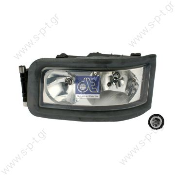 Headlamp, left electr. height control / w/o bulbs / LHD  Art. No. 3.31008  ΜΑΝ 81658152 81.25101-6357  - 81.25101-6421 - 