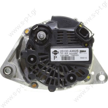 437543  VALEO  ΔΥΝΑΜΟ NISSAN  MICRA 1.2 16V 80A 4PV55 2003> TG8S019 VALEO ΔΥΝΑΜΟ NISSAN  MICRA 1.2 16V 80A 4PV55 2003> 2542926	542926	TG8C018 2542927	542927	TG8S019 439550	747136  Original Valeo  Nissan Micra C III grade K12 1.4 16V 1.2 E11 - 