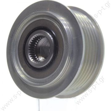 535027610   INA ΤΡΟΧΑΛΙΑ ΔΥΝΑΜΟ    INA Original Freewheel Pulley Audi A4 Avant Convertible 3.2 FSI quattro A6 Allroad Avant 2.4 2.8  Overrunning alternator pulley Pulley Ø [mm]: 64.6 Number of ribs: 6 Depth [mm]: 22.6 Article number: 720228 - 