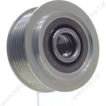 535027610   INA ΤΡΟΧΑΛΙΑ ΔΥΝΑΜΟ    INA Original Freewheel Pulley Audi A4 Avant Convertible 3.2 FSI quattro A6 Allroad Avant 2.4 2.8  Overrunning alternator pulley Pulley Ø [mm]: 64.6 Number of ribs: 6 Depth [mm]: 22.6 Article number: 720228 - 