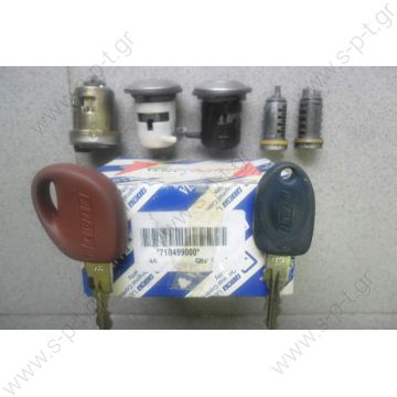 SET ΚΛΕΙΔΑΡΙΑΣ 60107  FIAT PUNTO 10/1993-> 09/1999. 1ΚΛΕΙΔΙ ΕΚΚΙΝΙΣΗΣ, 2 ΚΛΕΙΔΙΑ ΠΟΡΤΑΣ, 1 ΚΛΕΙΔΙ ΠΟΡΤ-ΜΠΑΓΚΑΖ , 1 ΚΛΕΙΔΙ ΤΑΠΑΣ ΡΕΖΕΡΒΟΥΑΡ, 1 ΚΛΕΙΔΙ ΓΙΑ ΤΟ ΝΤΟΥΛΑΠΑΚΙ ΑΥΤΟΚΙΝΗΤΟΥ , 2 ΚΛΕΙΔΙΑ ΣΥΝΕΡΓΕΙΟΥ, 1 ΚΥΡΙΟ ΚΛΕΙΔΙ.  FIAT 718499000 TRW SIPEA 603218. - 