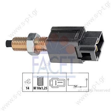 7.1169   FACET ΒΑΛΒIΔΑ ΦΡΕΝΩΝ FIAT 500, HYUNDAI GETZ, ATOS, KIA PICANTO  HYUNDAI MITSUBISHI TOYOTA SUZUKI  OEN 3 922 097 — FORD OEN UH71 66490 — FORD OEN XM34-13480-BA — FORD OEN 96 058 582 — GENERAL MOTORS OEN 3774060D00 — HOLDEN OEN 3774060D01 - 