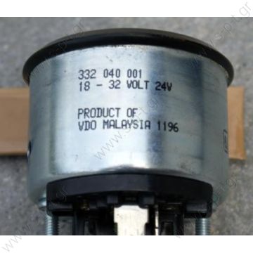 332-040-001G   VDO ΒΟΛΤΟΜΕΤΡΟ   VDO VOLTMETER 18-32V 332040001    332040001G – VDO, Βολτόμετρο 18-32V 52mm 24V   VDO VOLTMETER 18-32V 332040001  VDO Voltmeter 18-32 Volt 52mm Dia - 