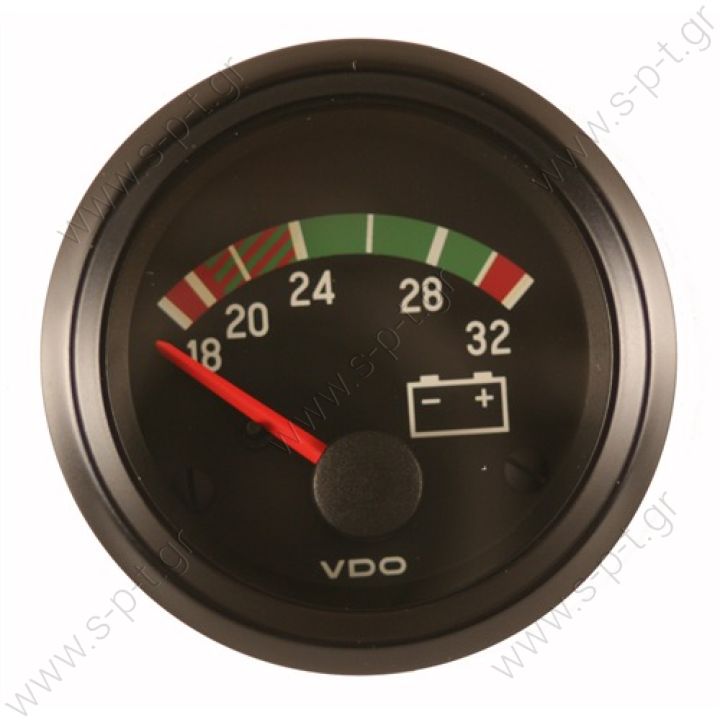 332-040-001G   VDO ΒΟΛΤΟΜΕΤΡΟ   VDO VOLTMETER 18-32V 332040001    332040001G – VDO, Βολτόμετρο 18-32V 52mm 24V   VDO VOLTMETER 18-32V 332040001  VDO Voltmeter 18-32 Volt 52mm Dia