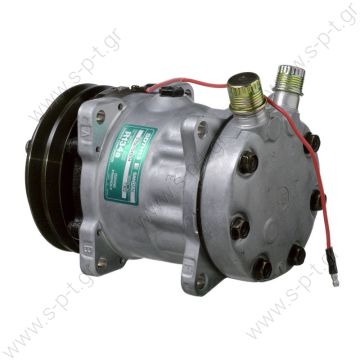 40405042 ΣΥΜΠΙΕΣΤΗΣ A/C    COMPRESSOR, SANDEN, A904-7H13 24V 125MM 2-A, R134A VERT O-RING   Compressors   Sanden   SD 7H13 OR Vertical 24V 5" 2G A  COMPRESSOR SANDEN FIX R134A SD7H13 - 