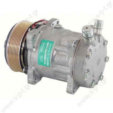 40405005   ΣΥΜΠΙΕΣΤΗΣ SANDEN SD7H15 119PV8 12V V-OR  ΚΟΜΠΡΕΣΕΡ SANDEN SD7H15  COMPRESSOR SANDEN FIX R134A SD7H15     SANDEN  SD 7H15 OR Vertical 12V Poly-V 8  SD7H15-709 (8028-8230) V.O.R. 119/PV8  8100, 12V 119MM 8PV R134A VERT O-RING, - 