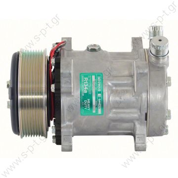 40405005   ΣΥΜΠΙΕΣΤΗΣ SANDEN SD7H15 119PV8 12V V-OR  ΚΟΜΠΡΕΣΕΡ SANDEN SD7H15  COMPRESSOR SANDEN FIX R134A SD7H15     SANDEN  SD 7H15 OR Vertical 12V Poly-V 8  SD7H15-709 (8028-8230) V.O.R. 119/PV8  8100, 12V 119MM 8PV R134A VERT O-RING, - 