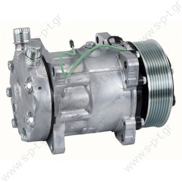 4762   ΣΥΜΠΙΕΣΤΗΣ  SANDEN   AIR CONDITIONING COMPRESSOR SD7H15 4762   SANDEN   VERT OR 24V PV8 YU-9087 for UNIVERSAL Sanden Compressor # 4762 Off Road Applications Compressor Sanden Fix R134a SD7H15   - 