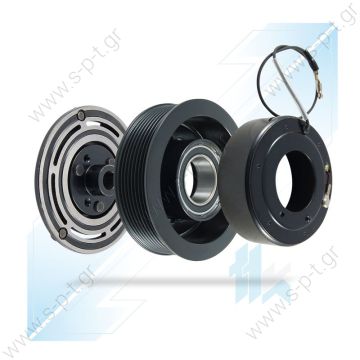 40455003  ΤΡΟΧΑΛΙΑ ΚΟΜΠΡΕΣΣΕΡ  Sanden Clutch S709/7H15 Poly 8 12V  Coil 4734-6880 (1201046)    Sanden   7H15 / 7H13 12V Poly-V 8 Ø123mm OE: 50430  A/C Compressor Clutch Kit (12V), SANDEN 7H15, 8PK (PV8), 119,00/ mm,      - 