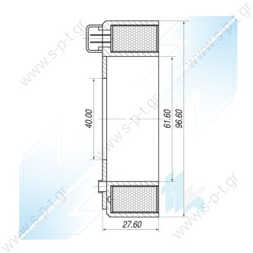 CC101 CC2300   ΠΗΝΙΟ ΚΟΜΠΡΕΣΣΕΡ  12V DENSO PRODUCT A/C Compressor Coil, DENSO 7SBU16C, 12V, 96,60x61,60x27,60 mm, Mercedes-Benz   ELECTROMAGNET COMPRESSOR SPARE PARTS COIL DENSO   - 