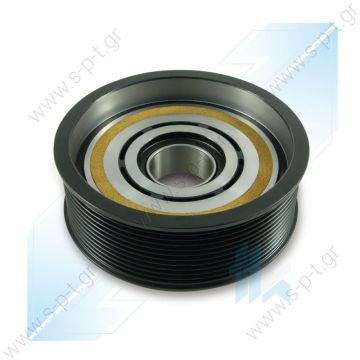 40455090  ΤΡΟΧΑΛΙΑ ΚΟΜΠΛΕ DENSO    A/C Compressor Pulley, DENSO 10PA17C, 11PK (PV11), 130,00/135,00 mm, Mercedes-Benz Truck   Spare parts for compressors > Clutch > Denso  ND7SBU16 - 