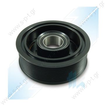 40455090  ΤΡΟΧΑΛΙΑ ΚΟΜΠΛΕ DENSO    A/C Compressor Pulley, DENSO 10PA17C, 11PK (PV11), 130,00/135,00 mm, Mercedes-Benz Truck   Spare parts for compressors > Clutch > Denso  ND7SBU16 - 