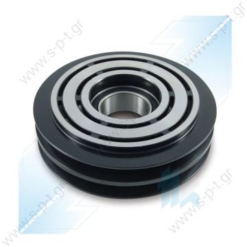 40455002  ΤΡΟΧΑΛΙΑ ΚΟΜΠΡΕΣΣΕΡ    A/C Compressor Pulley, SANDEN 7H15, 2A (A2), 132,00/ mm, Universal   Spare parts for compressors > Clutch > Sanden 7H15 / 7H13 12V 2G A Ø125mm - 