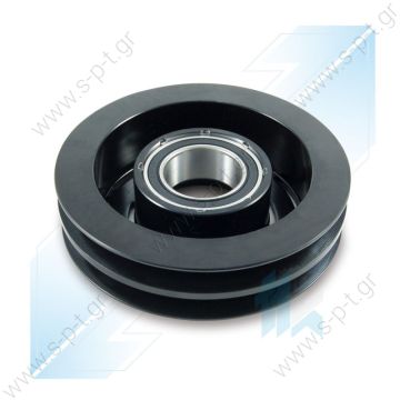 40455002  ΤΡΟΧΑΛΙΑ ΚΟΜΠΡΕΣΣΕΡ    A/C Compressor Pulley, SANDEN 7H15, 2A (A2), 132,00/ mm, Universal   Spare parts for compressors > Clutch > Sanden 7H15 / 7H13 12V 2G A Ø125mm - 