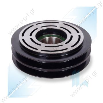 40455002  ΤΡΟΧΑΛΙΑ ΚΟΜΠΡΕΣΣΕΡ    A/C Compressor Pulley, SANDEN 7H15, 2A (A2), 132,00/ mm, Universal   Spare parts for compressors > Clutch > Sanden 7H15 / 7H13 12V 2G A Ø125mm - 