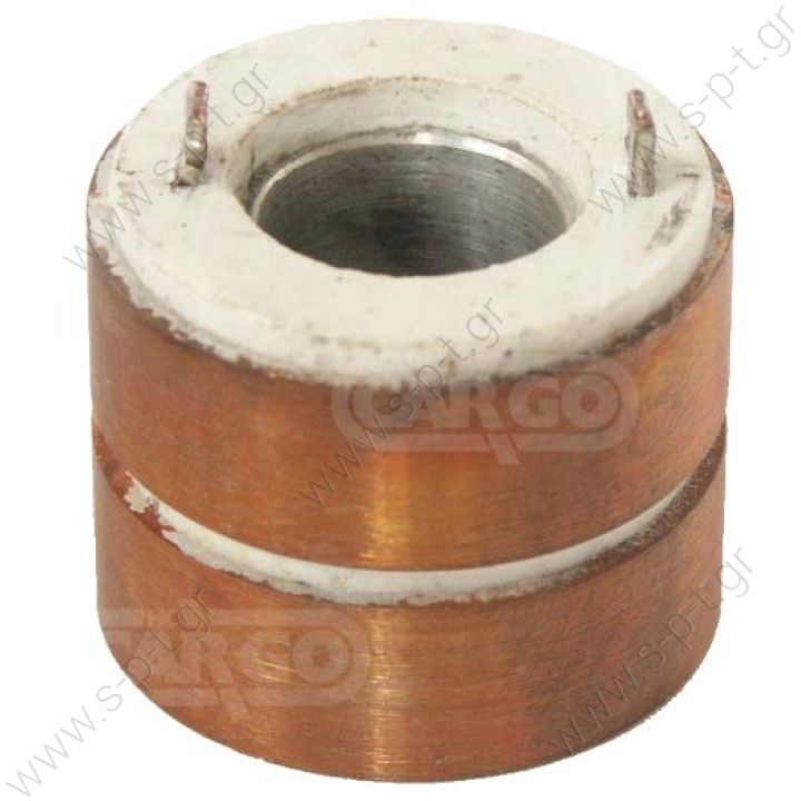 6220104 CAV  ΣΥΛΛΕΚΤΗΣ  ΔΥΝΑΜΟΥ     CAV AC5 d31.5mm  131054 - Slip Ring   ALTERNATOR REPAIR PARTS   FOR  C.A.V.  ALTERNATORS  AC5/203 SERIES 12 & 24 VOLT    BRUSH BOX     HAS THREE 6.3MM  LUCAR SPADE TERMINALS AT BACK     BRUSH BOX