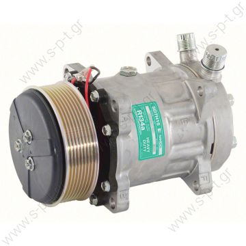 40405005   ΣΥΜΠΙΕΣΤΗΣ SANDEN SD7H15 119PV8 12V V-OR  ΚΟΜΠΡΕΣΕΡ SANDEN SD7H15  COMPRESSOR SANDEN FIX R134A SD7H15     SANDEN  SD 7H15 OR Vertical 12V Poly-V 8  SD7H15-709 (8028-8230) V.O.R. 119/PV8  8100, 12V 119MM 8PV R134A VERT O-RING, - 