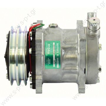 40405042 ΣΥΜΠΙΕΣΤΗΣ A/C    COMPRESSOR, SANDEN, A904-7H13 24V 125MM 2-A, R134A VERT O-RING   Compressors   Sanden   SD 7H13 OR Vertical 24V 5" 2G A  COMPRESSOR SANDEN FIX R134A SD7H13 - 