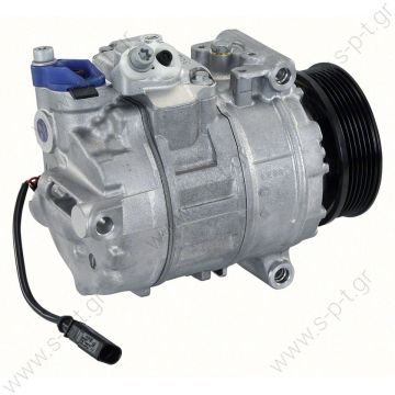 ΣΥΜΠΙΕΣΤΗΣ COMPRESSOR, VOLKSWAGEN AMAROK, TRANSPORTER, MULTIVAN 02/11- , 4 CYL 2.0T(T)D, DENSO 7SEU17C 6PV 100M - 