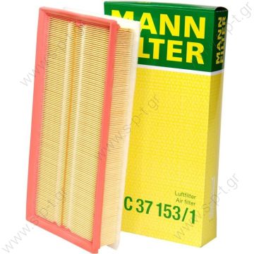 MANN-FILTER C37153 ΦΙΛΤΡΟ ΑΕΡΑ VW-SEAT-SKODA  Φίλτρο αέρος Mann C37153 Φίλτρο αέρα MANN-FILTER C37153 για Audi A3 1800cc S3 Quattro - 